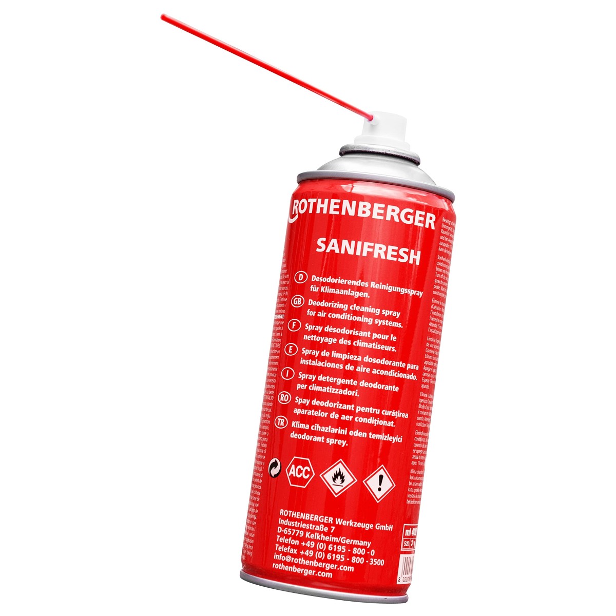 Спрей за почистване и дезинфекция на климатици ROTHENBERGER SANIFRESH Clean 400ml