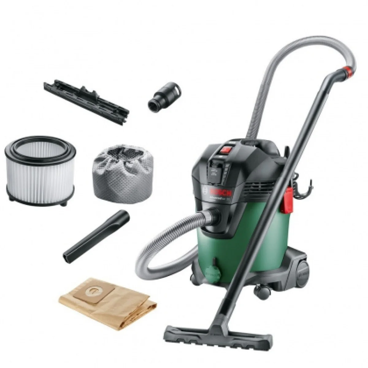 Прахосмукачка Bosch AdvancedVac 20 за сухо и за мокро почистване, 20л 06033D1200