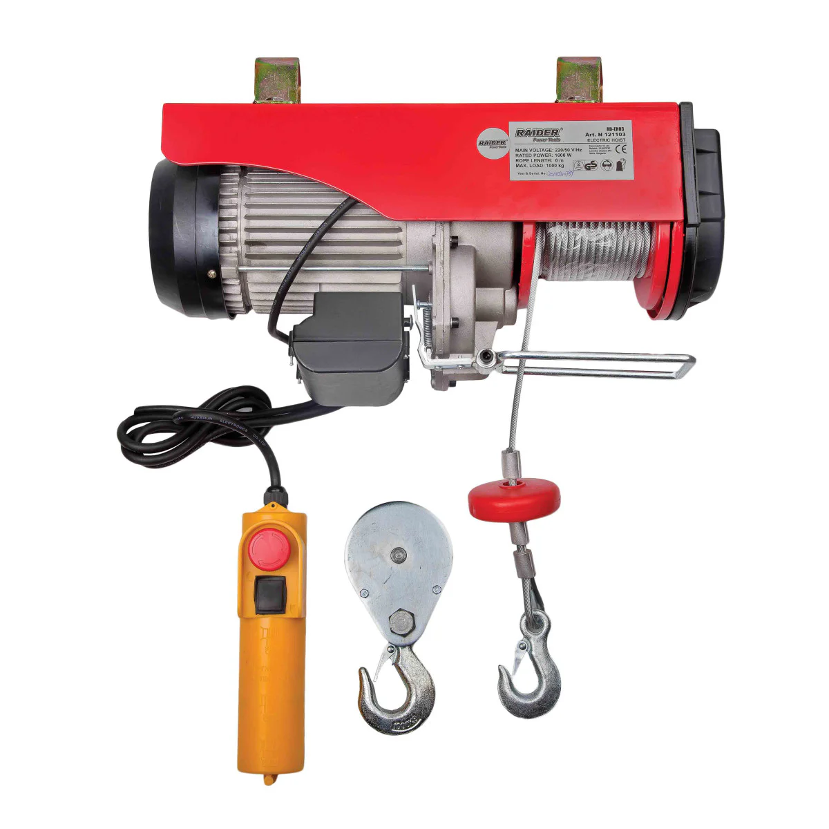 Телфер електрически 1000kg 6m 1600W RD-EH03 121103