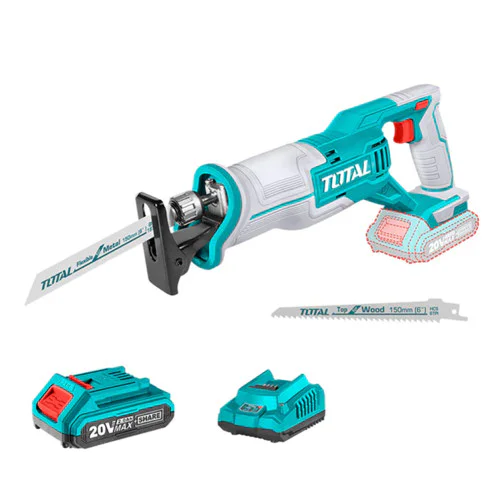 Акумулаторен саблен трион TOTAL TRSLI11521, 20 V 2 Ah