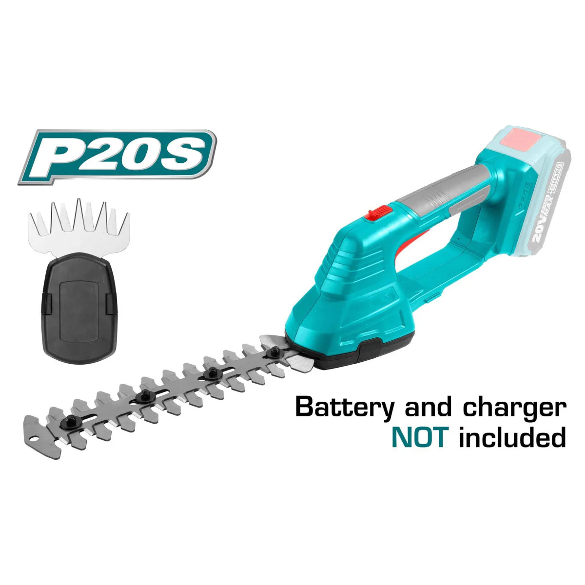 Акумулаторен храсторез за трева и жив плет TOTAL TSTLI2001, 20 V, без батерия TSTLI2001