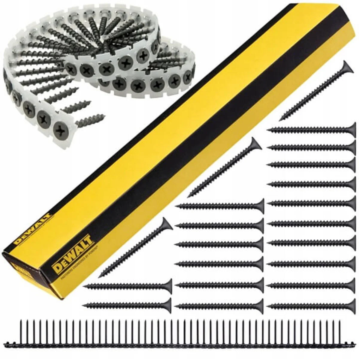 Винт на лента за гипскартон ситна резба 3,5x25мм - 1000бр Dewalt DWF4000250