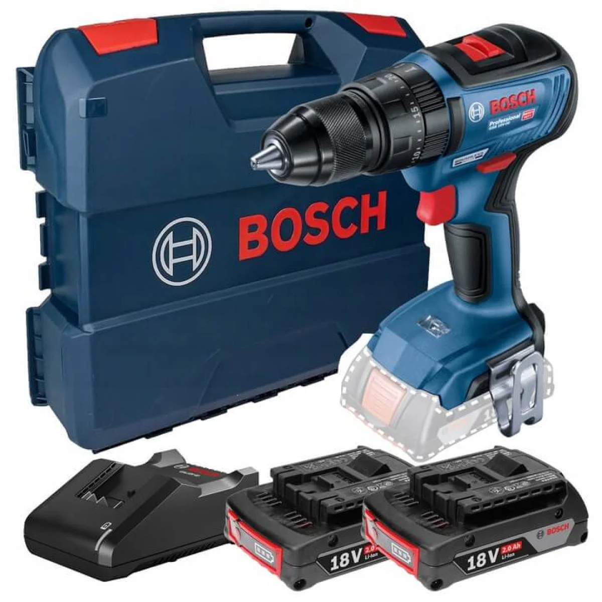Винтоверт Bosch GSB 18V-50 ударен 2х2Ah 18V 06019H5100