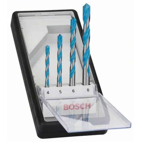 Комплект свредла CYL-9 MultiConstruction 4/5/6/8 mm, 4 части, Bosch