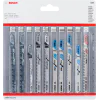Комплект ножове за прободен трион All in One, 10 бр., Bosch