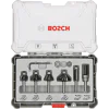 Фрезери комплект за оберфреза, 6 части, 6mm опашка, Bosch