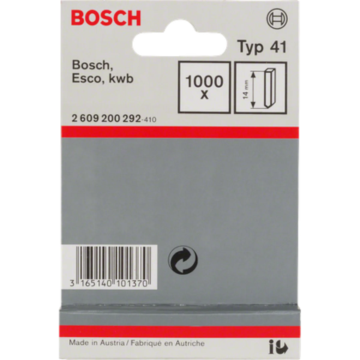 Щифтове тип 41 Bosch 14 mm 2609200292