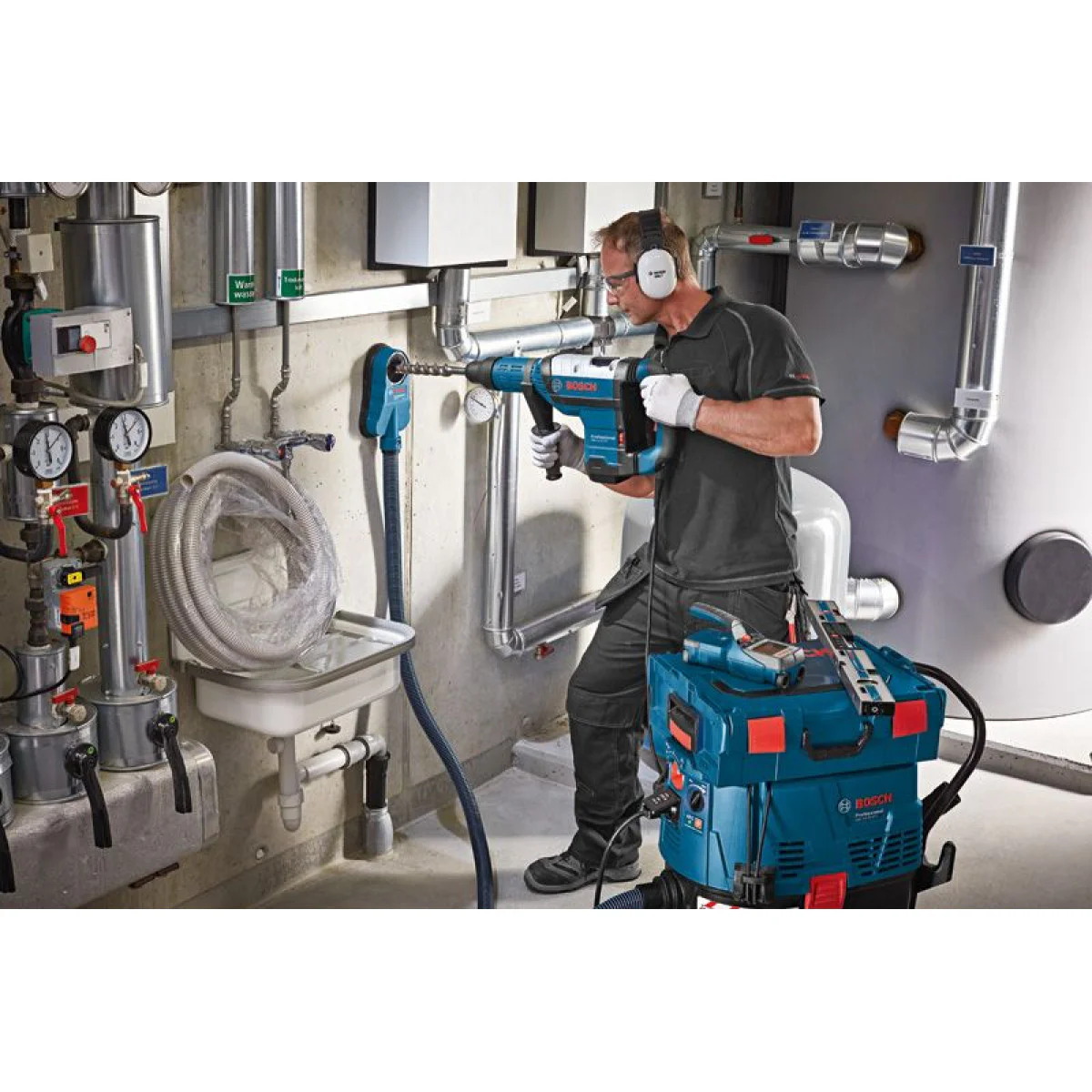 Универсален прахоуловител GDE 68 Bosch 1600A001G7