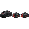 Стартов комплект Bosch 2 батерии ProCORE18V 5.5Ah + зарядно GAL 1880 CV 1600A0214C Стартов комплект Bosch 2 батерии ProCORE18V 5.5Ah + зарядно GAL 1880 CV 1600A0214C