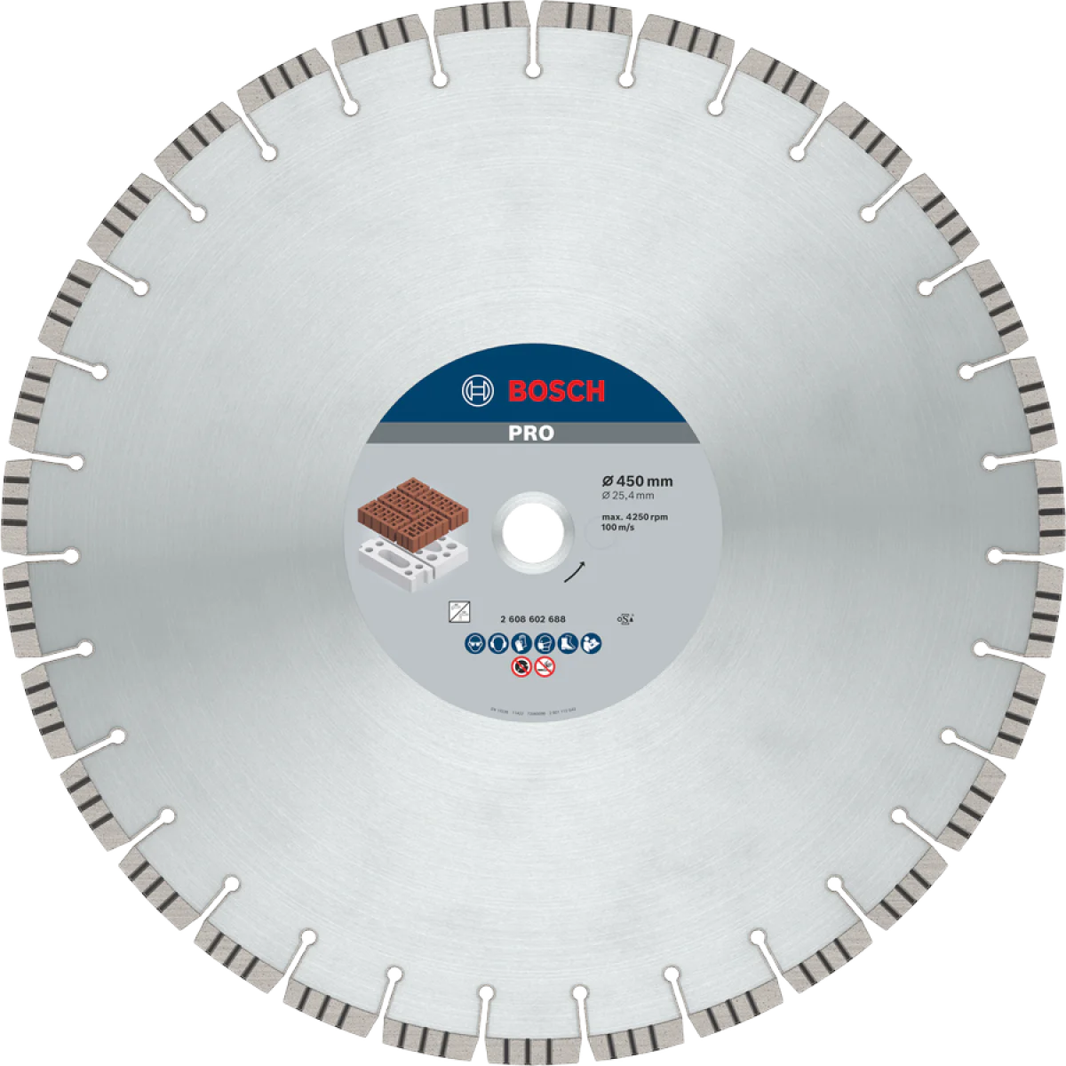 Диск диамантен за  рязане  ф450 x 25,40 x 3,6 x 12мм , Bosch Best for Abrasive 2608602688 Диск диамантен за  рязане  ф450 x 25,40 x 3,6 x 12мм , Bosch Best for Abrasive 2608602688