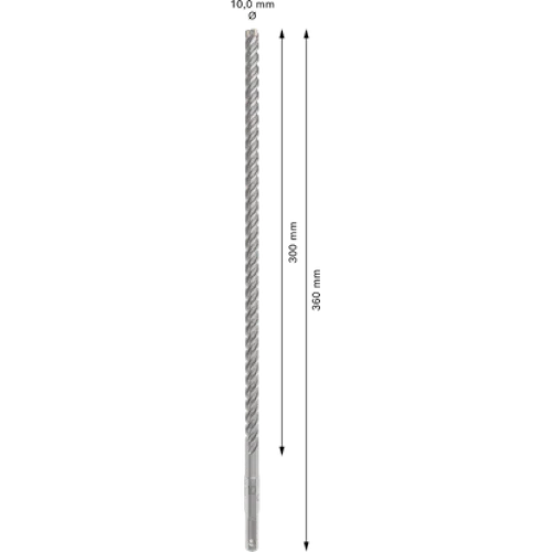 Свредло за перфоратор Bosch SDS plus-5Х, 10 x 300 x 360 mm