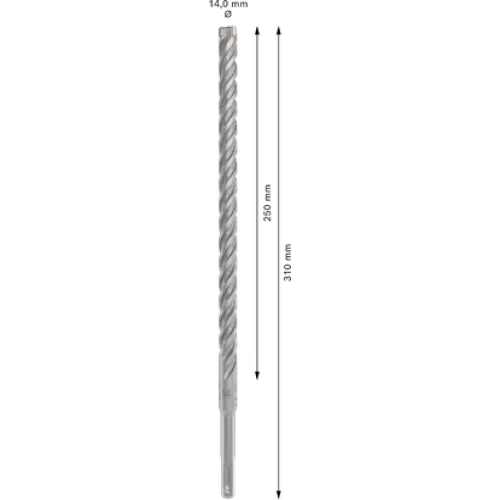Свредло за перфоратор Bosch SDS plus-5Х, 14 x 250 x 310 mm