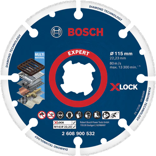 Диамантен диск за метал X-LOCK 115 x 22,23 mm