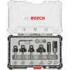 Фрезери комплект за оберфреза, 6 части, 8mm опашка, Bosch 2607017469