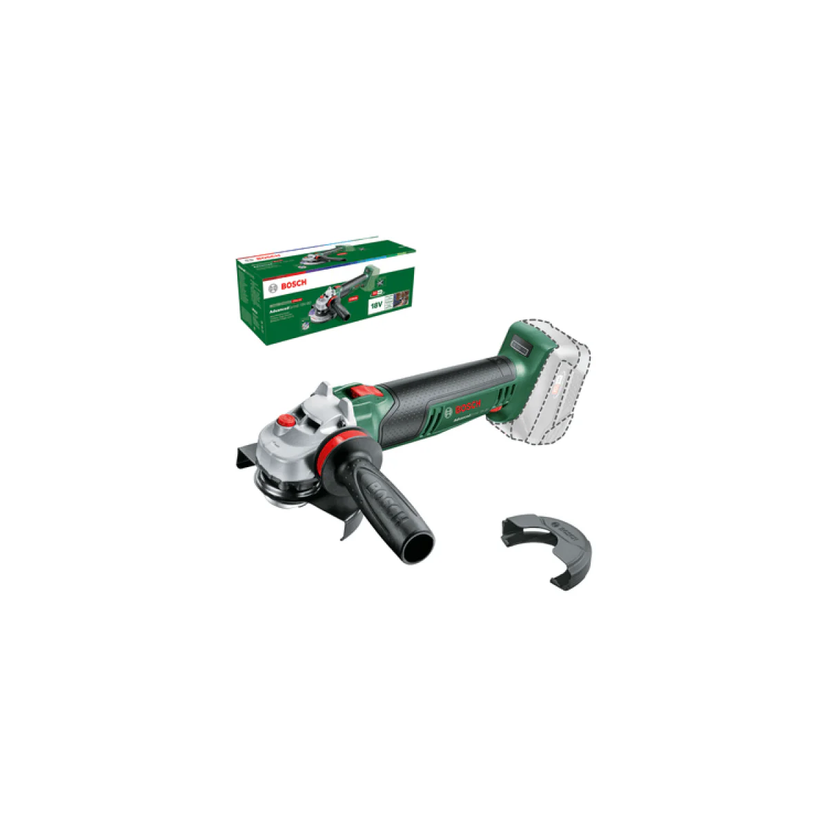 Акумулаторен ъглошлайф AdvancedGrind 18V-80, ф125, без батерия 06033E5100