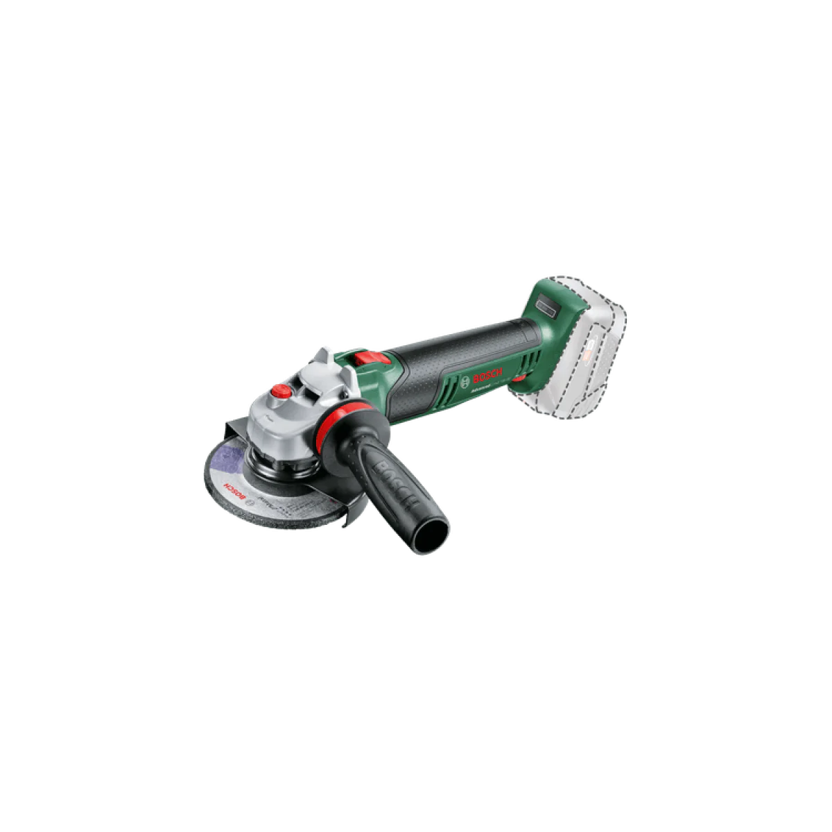 Акумулаторен ъглошлайф AdvancedGrind 18V-80, ф125, без батерия 06033E5100