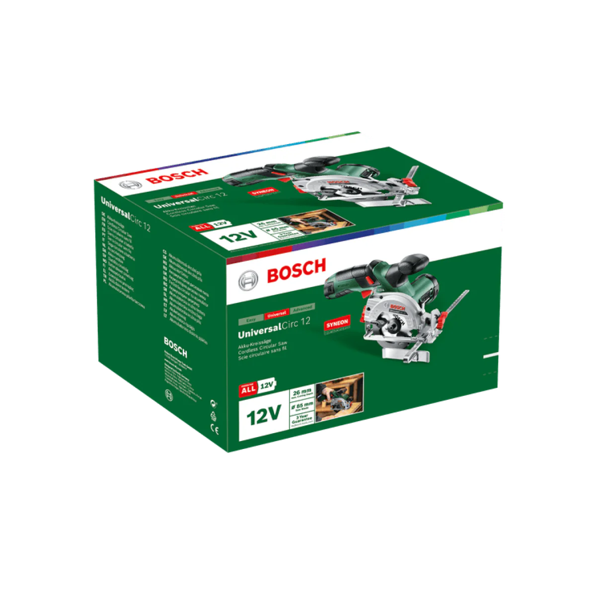 Акумулаторен ръчен циркуляр Bosch UniversalCirc 12 06033C7003