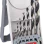 Комплект спирални свредла HSS PointTeQ Mini-X-Line 2 - 8 mm, 7 части., Bosch