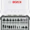 Комплект фрезери за оберфреза, 30 части, смесени, 8 mm опашка, Bosch