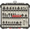 Комплект фрезери за оберфреза, 30 части, смесени, 8 mm опашка, Bosch 2607017475