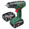 Акумулаторен двускоростен винтоверт Bosch EasyDrill 18V-40 2 x батерия PBA 18V 2.0Ah, Куфар