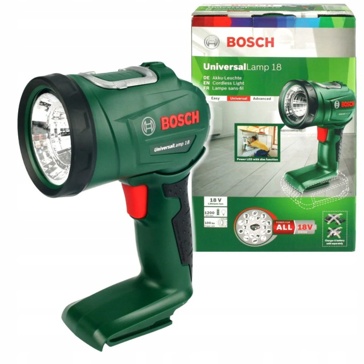Акумулаторна лампа Bosch UniversalLamp 18 соло 06039A1100 Акумулаторна лампа Bosch UniversalLamp 18 соло 06039A1100