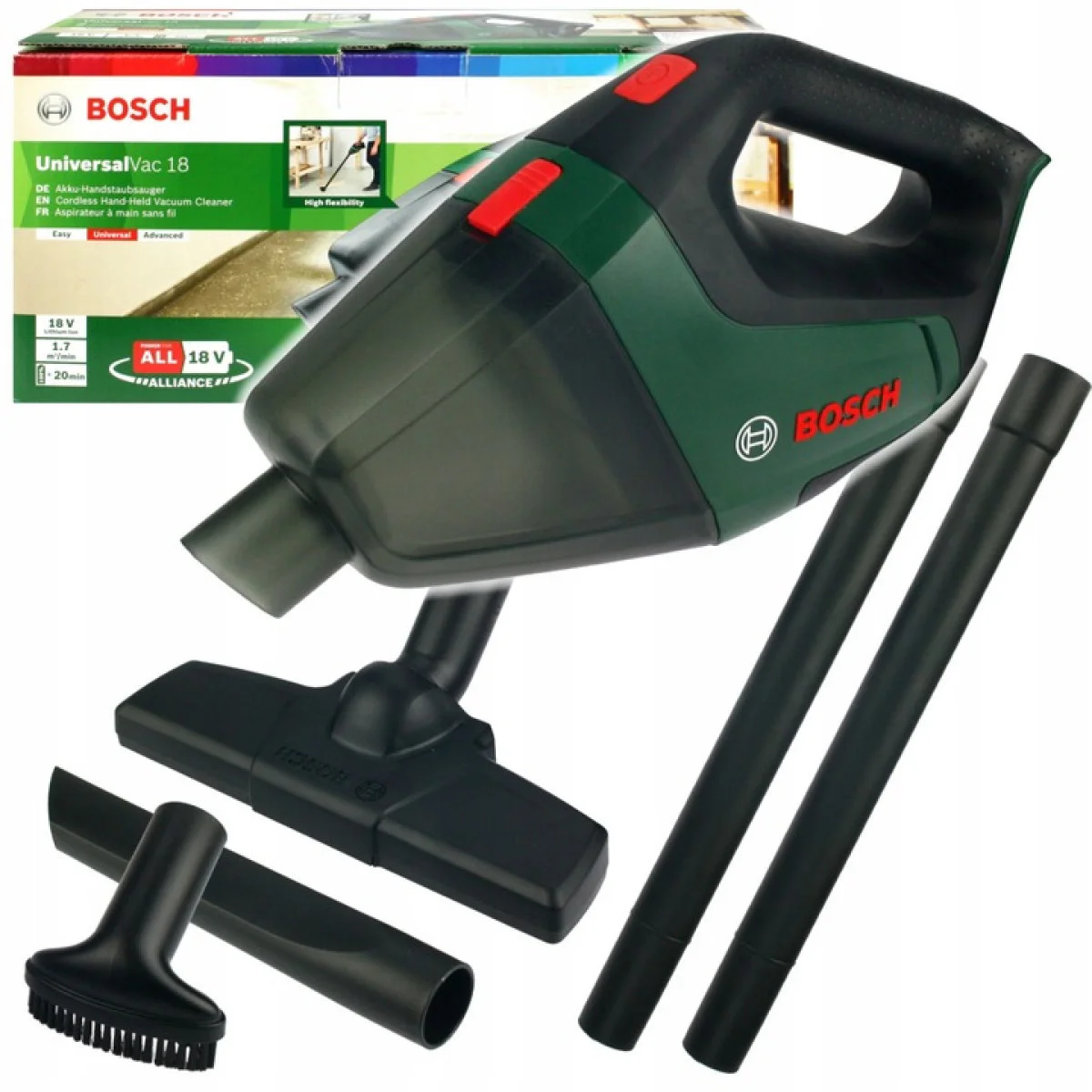 Акумулаторна прахосмукачка Bosch UniversalVac 18 - Соло 06033B9102 Акумулаторна прахосмукачка Bosch UniversalVac 18 - Соло 06033B9102