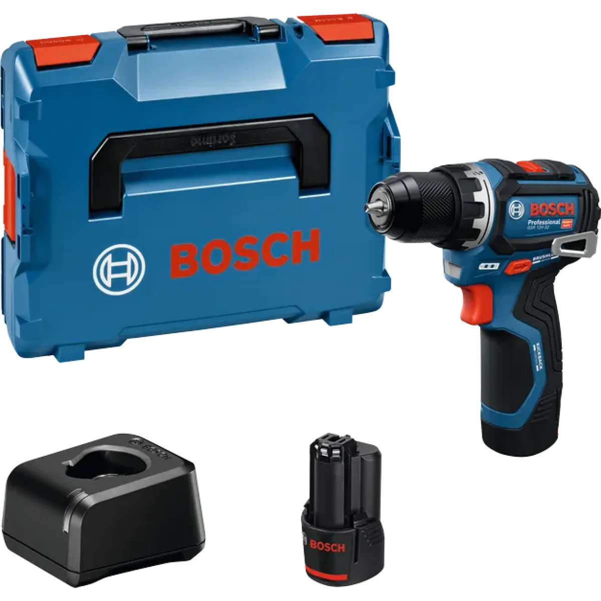 Bosch GSR 12V-32 Акумулаторен винтоверт 2 х 2,0Ah L-Boxx 06019N7002