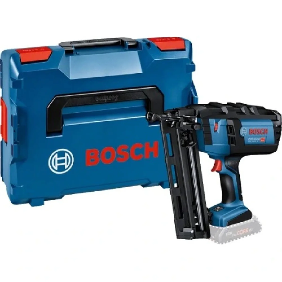 Акумулаторен пистолет за пирони Bosch GNH 18V-64 M без батерия и зарядно устройство в L-Boxx 0601481001