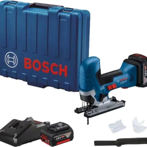Акумулаторен прободен трион Bosch GST 185-LI PROFESSIONAL, 18.0 V, 125 мм, 2 x батерия GBA 18V 4.0Ah Акумулаторен прободен трион Bosch GST 185-LI PROFESSIONAL, 18.0 V, 125 мм, 2 x батерия GBA 18V 4.0Ah