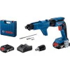 Акумулаторен винтоверт за гипсокартон BOSCH GTB 185-LI с приставка GMA 55 Professional 2x 2,0Ah батерии, куфар 06019K7022