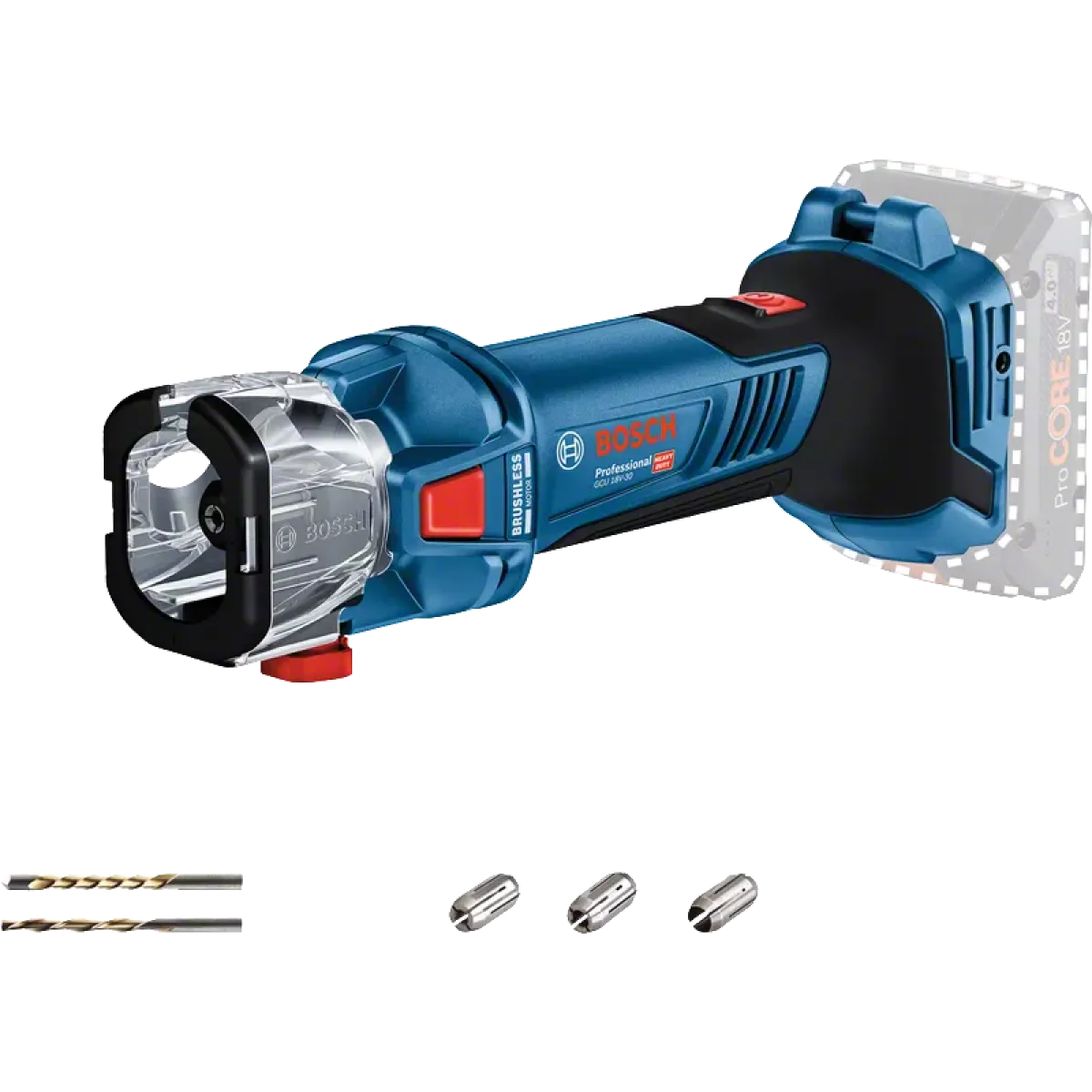 Акумулаторна фреза за гипсокартон Bosch GCU 18V-30, без батерия и зарядно 06019K8000 Акумулаторна фреза за гипсокартон Bosch GCU 18V-30, без батерия и зарядно 06019K8000