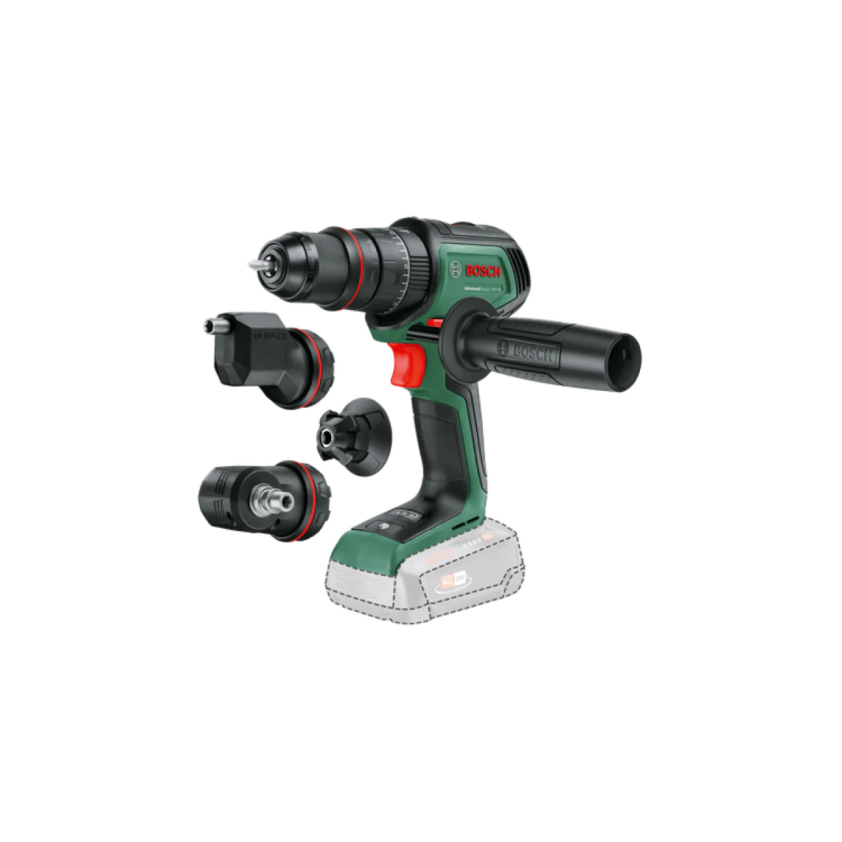Акумулаторен винтоверт Bosch AdvancedImpact 18V-80 QuickSnap, 18 V, 82 Nm, без батерия и зарядно 06039E2103