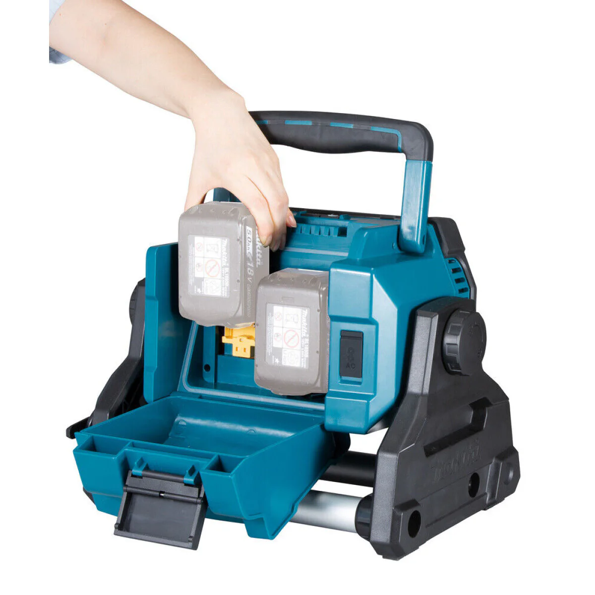 Акумулаторен настолен LED прожектор Makita DEADML809, LXT, 14.4-18 V, AC, 10000 lm, без батерия и зарядно DEADML809