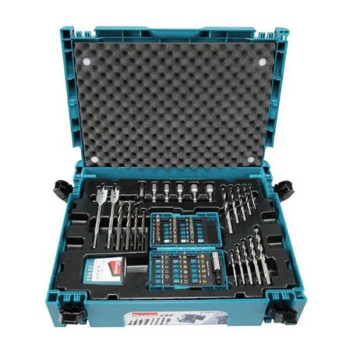  Комплект метрични свредла и винтове, Makita B-49638  69 бр.
