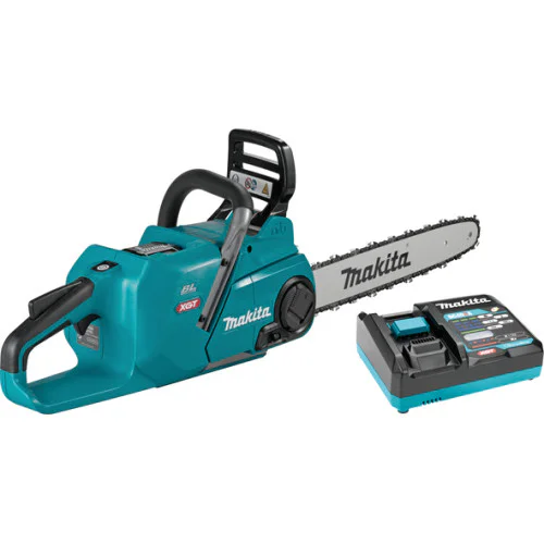 Акумулаторен верижен трион Makita UC015GT101 XGT, 1 батерия 40 V, 5 Ah, 350 мм + Комплект за заточване + Масло + Шина + Верига