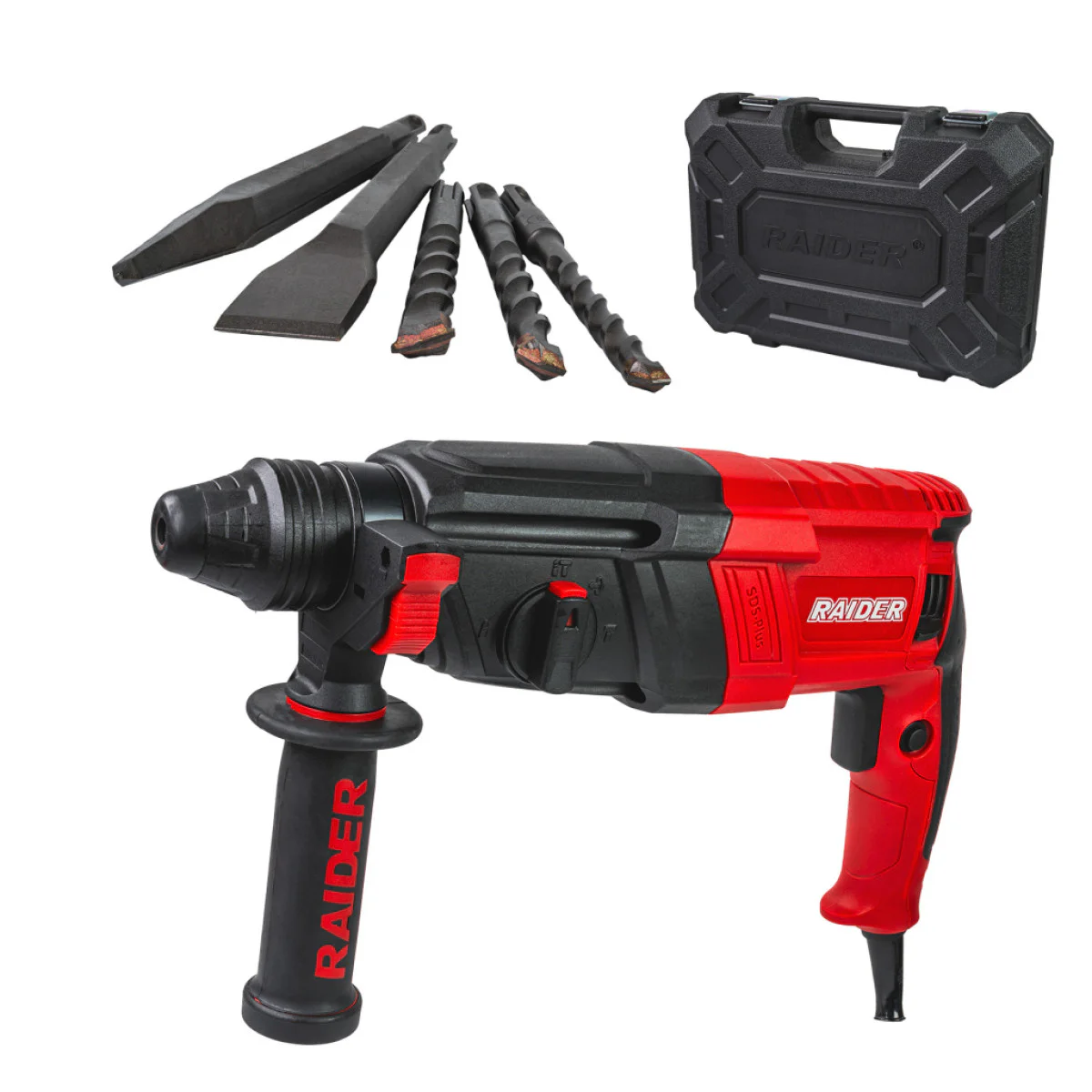 Електрически перфоратор Raider RD-HD62, 800 W, 2.8 J, с куфар 013131