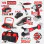 Комплект акумулаторни машини Raider RDP-BXS3, R20, 5 Ah 20 V, с батерия, зарядно и аксесоари