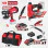 Комплект акумулаторни машини Raider RDP-BXS5, R20, 2 батерии 2Ah 20 V, зарядно и аксесоари
