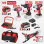 Комплект акумулаторни машини Raider RDP-BXS6, R20, с батерии 4 Ah и 5 Ah 20 V, зарядно и аксесоари