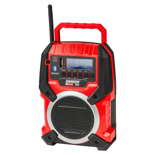 Акумулаторно радио Raider RDP-PRS20 Solo, R20, 20 V, 20 W, без батерия и зарядно