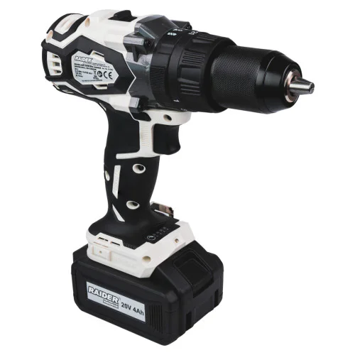 Акумулаторен ударен винтоверт Raider RDI-CDB03W, 155 Nm, с 1 батерия 20 V, 4 Ah, зарядно и куфар