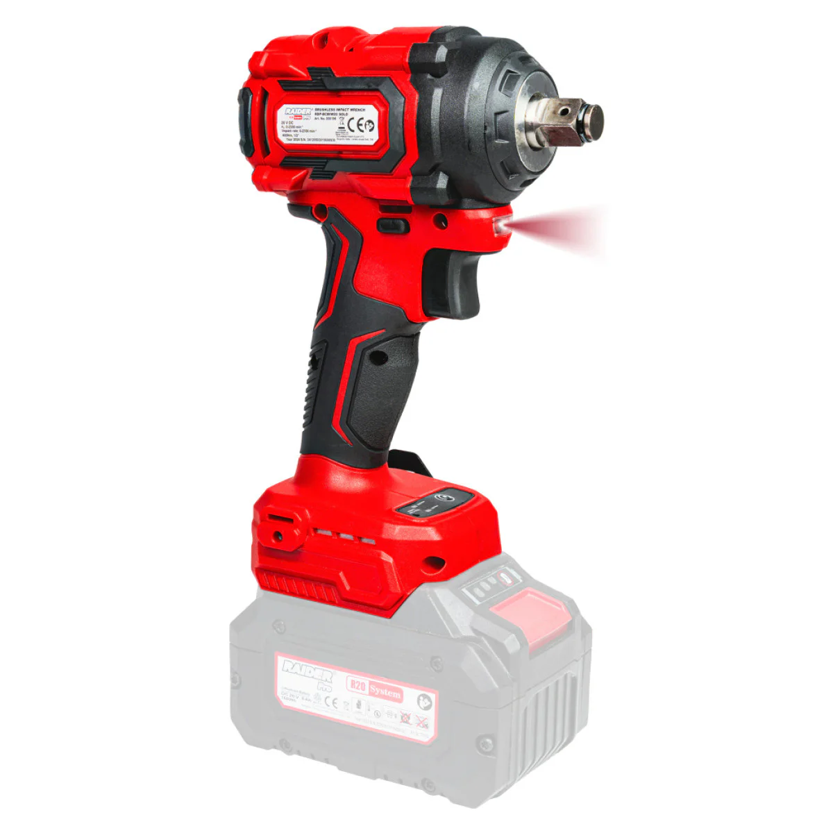 Акумулаторен безчетков гайковерт Raider RDP-BCBIW20 Solo, 20 V, 1/2, 400 Nm, без батерия 030196