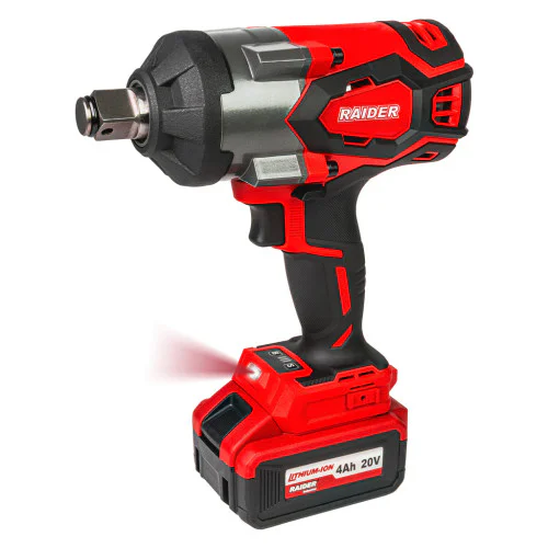 Гайковерт Raider RDI-IBW06, безчетков, 1 батерия 20V 4Ah, 1700 Nm, 3/4"