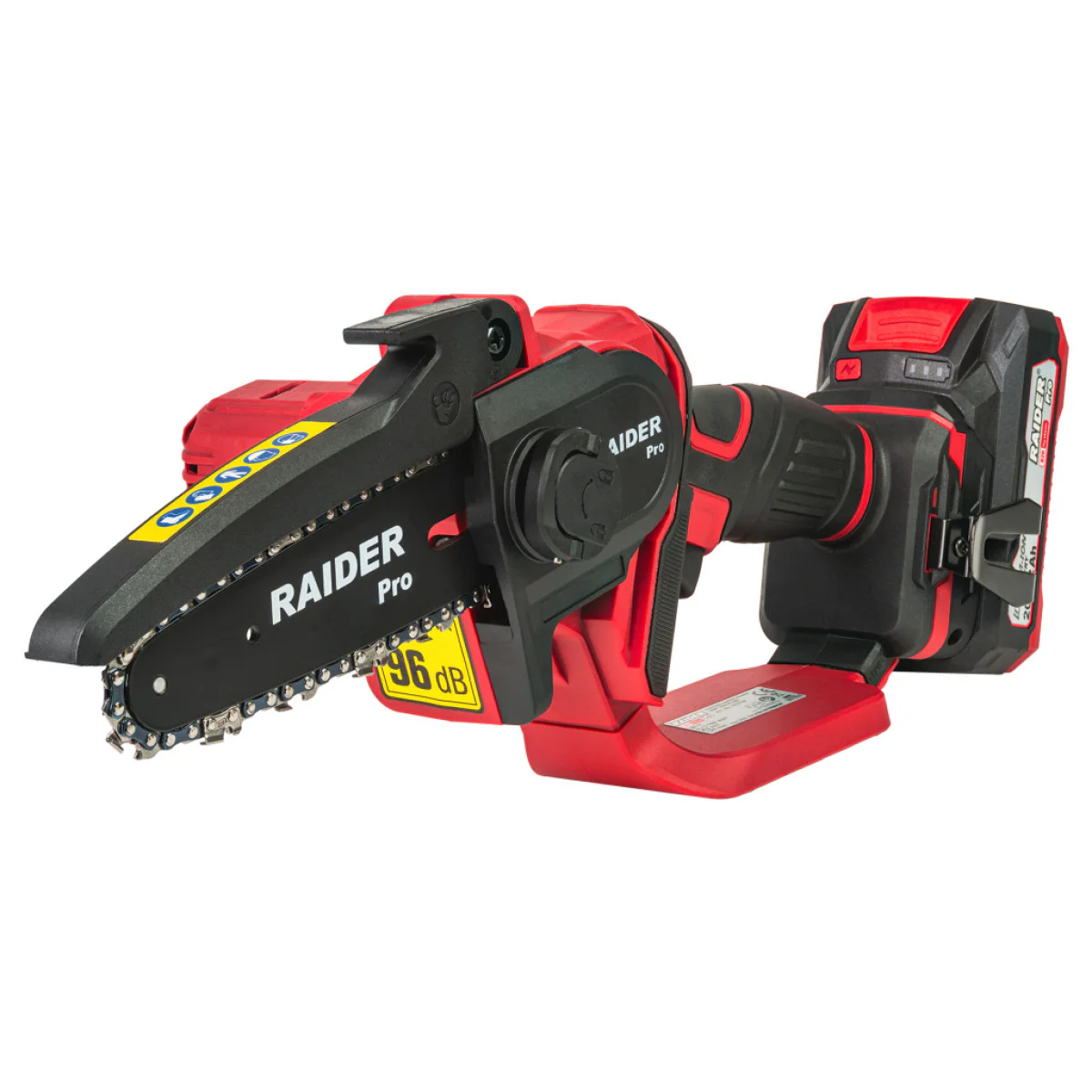 Акумулаторен верижен трион Raider RDP-YGP20, R20, 12 см, с 1 батерия 20 V, 2 Ah,  зарядно и куфар 075768