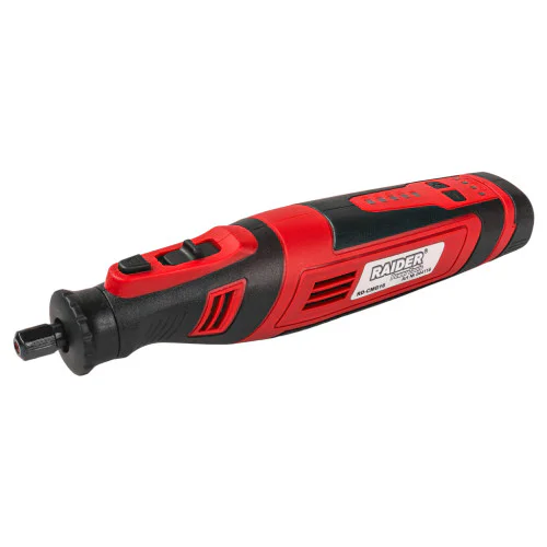 Акумулаторен прав шлайф Raider RD-CMG16, 8 V, 2 Ah, USB Type-C, 127 аксесоара, в куфар