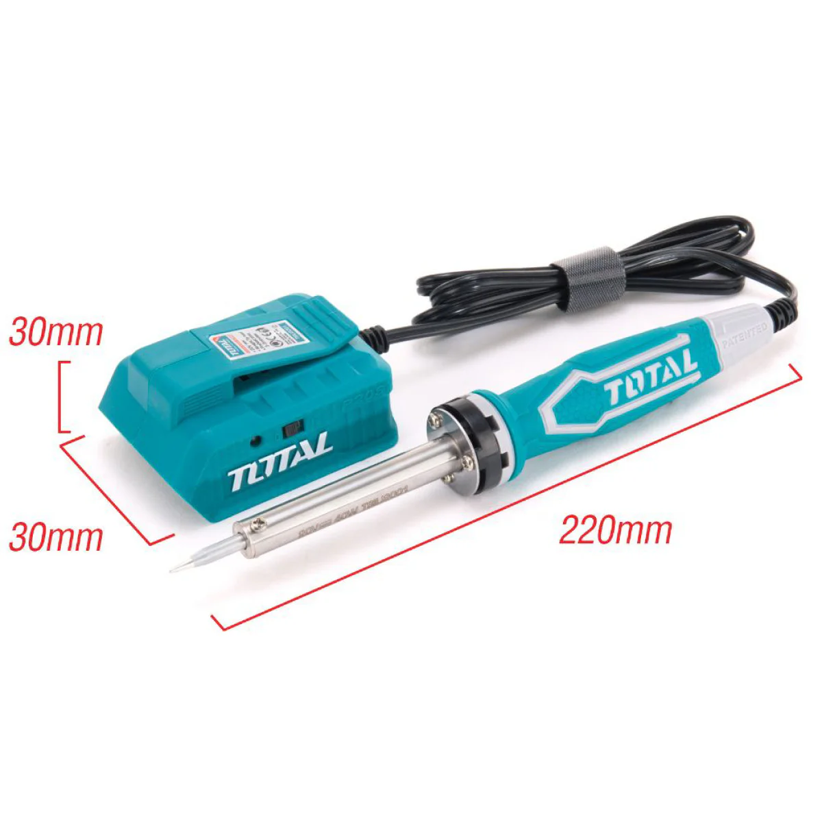 Акумулаторен поялник TOTAL TSILI2001, 20 V, 40 W, без батерия TSILI2001