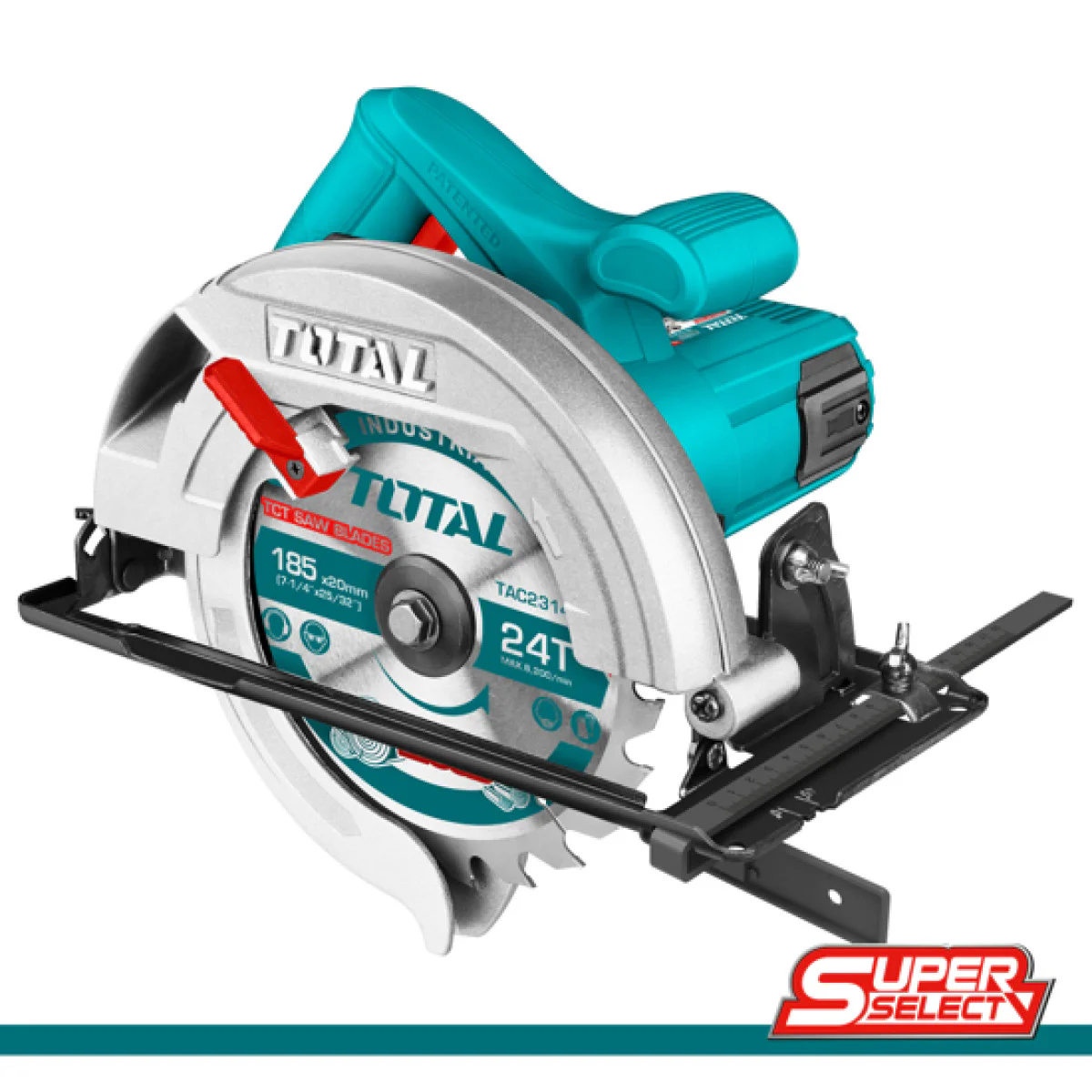 Ръчен циркуляр TOTAL TS11418526 INDUSTRIAL, Ф 185 мм, 1400 W TS11418526