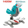 Настолен циркуляр с герунг TOTAL TS42142107, Ф 210 мм, 1400 W
