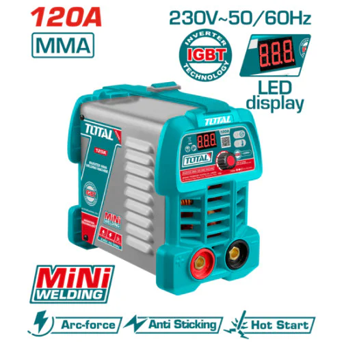 Апарат инверторен TOTAL TW212049E, MMA, 15 - 120 A